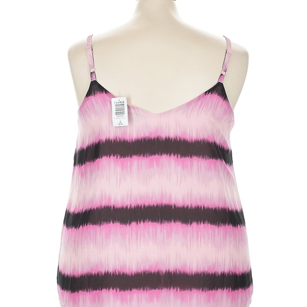Torrid Sophie Chiffon Swing Cami Dye Pink 3X - Picture 7 of 8